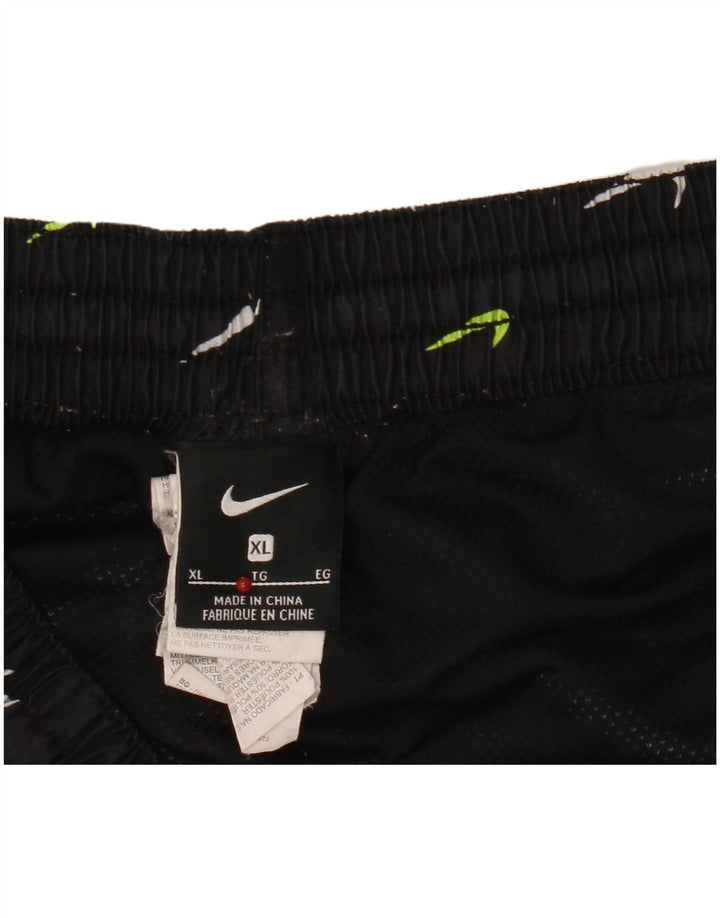 Nike Pantalones cortos deportivos gráficos para hombre XL Poliéster negro