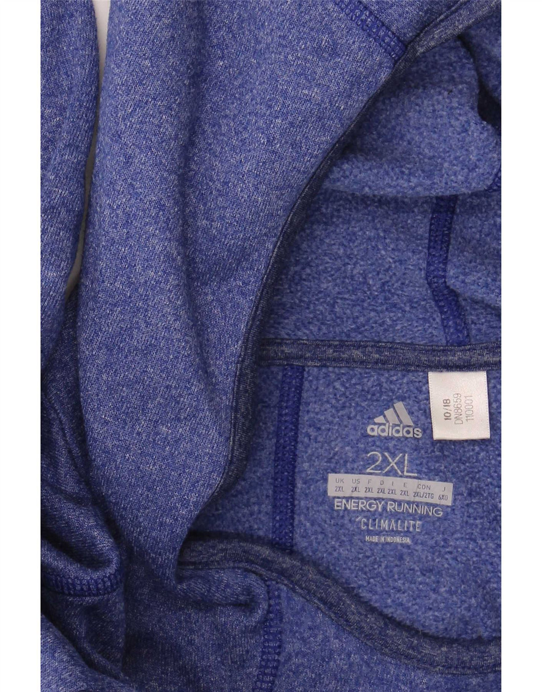Adidas Hombre Sudadera Con Capucha Manga Larga 2XL Azul