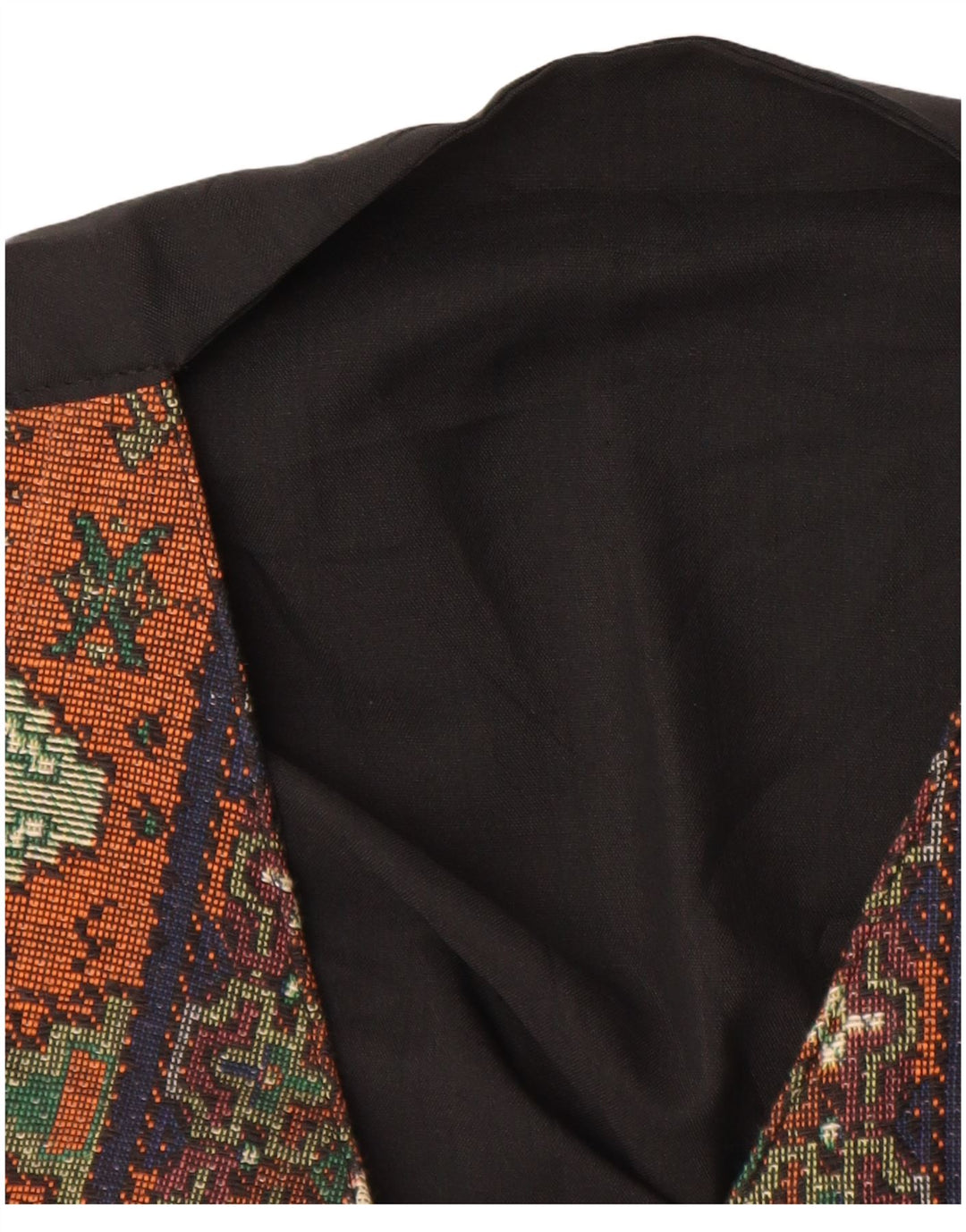 Chaleco vintage para hombre pequeño multicolor Fair Isle