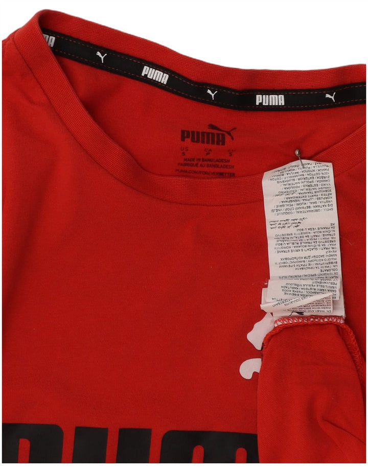 PUMA Camiseta gráfica para hombre Top Small Red Cotton
