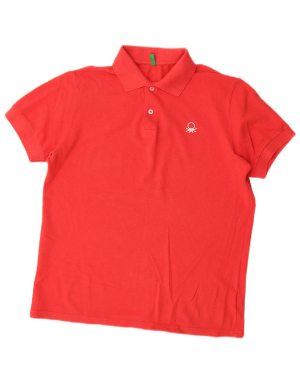 Benetton Polo Niño 13-14 Años 3XL Rojo Algodón