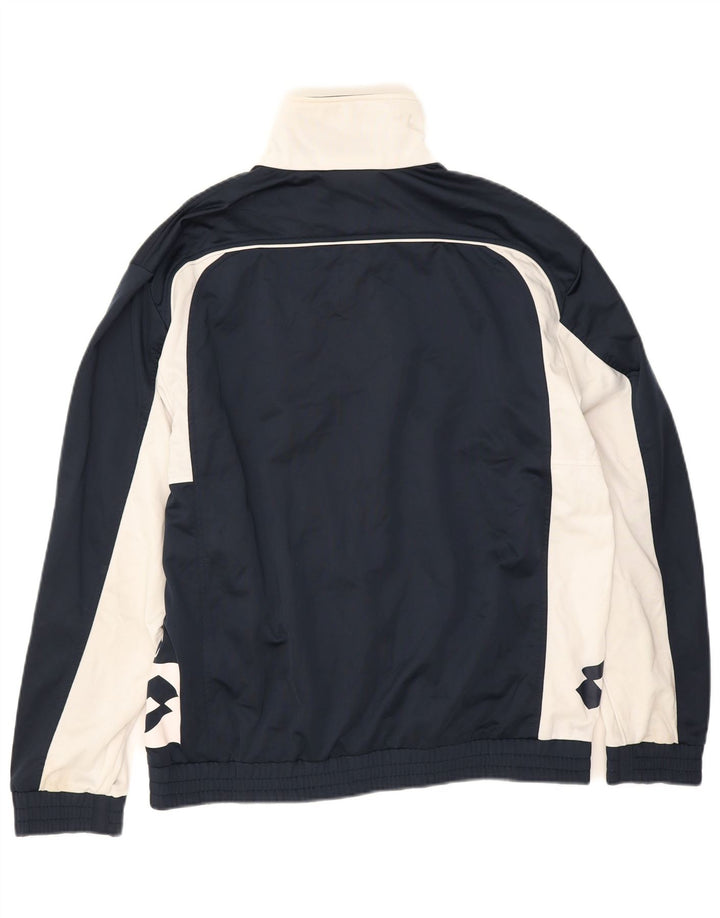 Lotto Mens Graphic Chándal Top Chaqueta Grande Azul Marino Colorblock