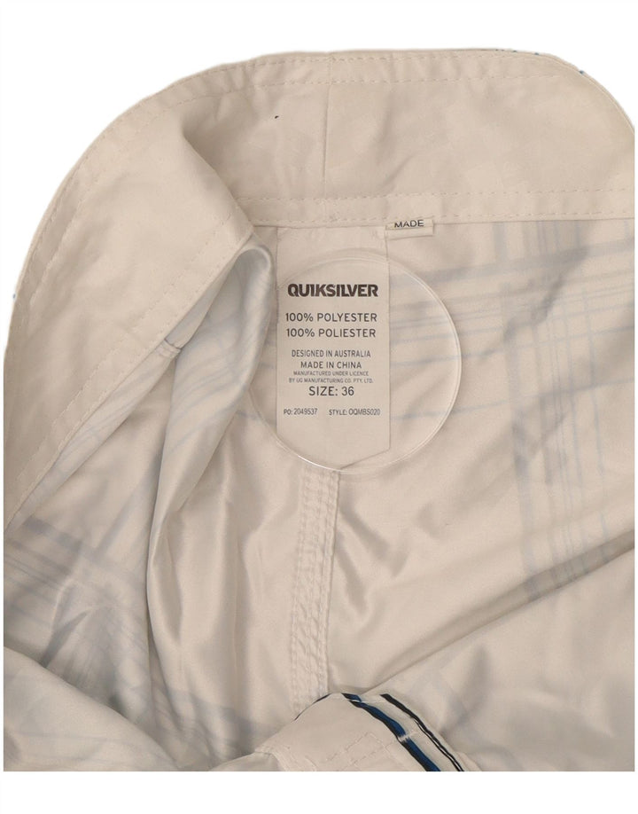Quiksilver Bañador para Hombre Large Blue Check Poliéster