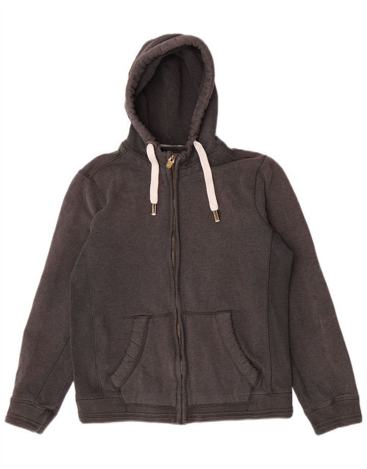 Sudadera con capucha y cremallera para hombre Fat Face Algodón gris grande