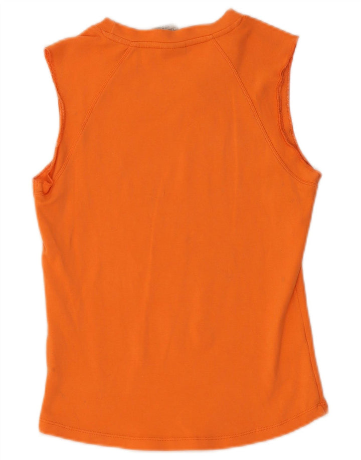 Camiseta sin mangas NIKE para mujer UK 10/12 Medium Naranja