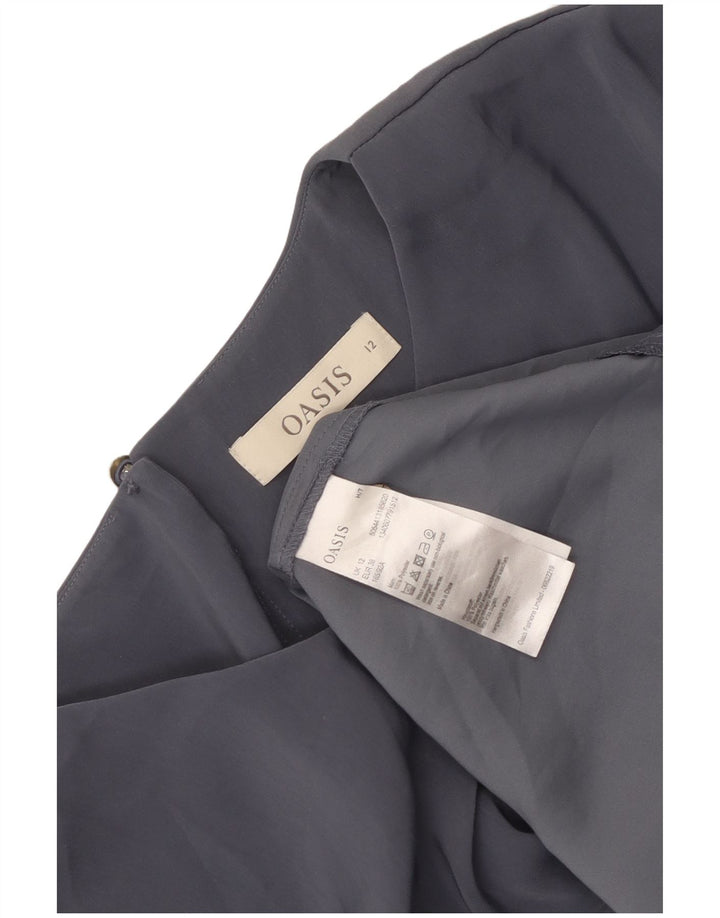 Blusa sin mangas para mujer Oasis Top UK 42 Poliéster gris medio
