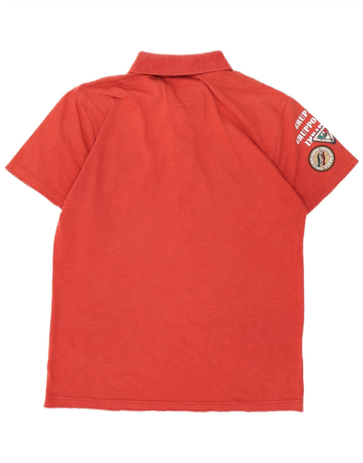 AVIAZIONE NAVALE Polo gráfico para hombre rojo mediano