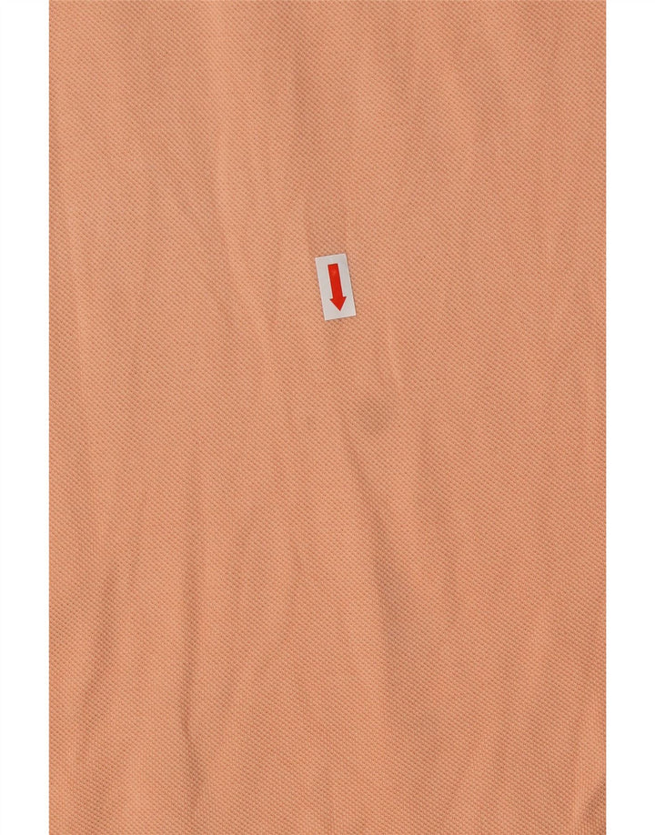 LACOSTE Polo para hombre talla 5 grande algodón naranja