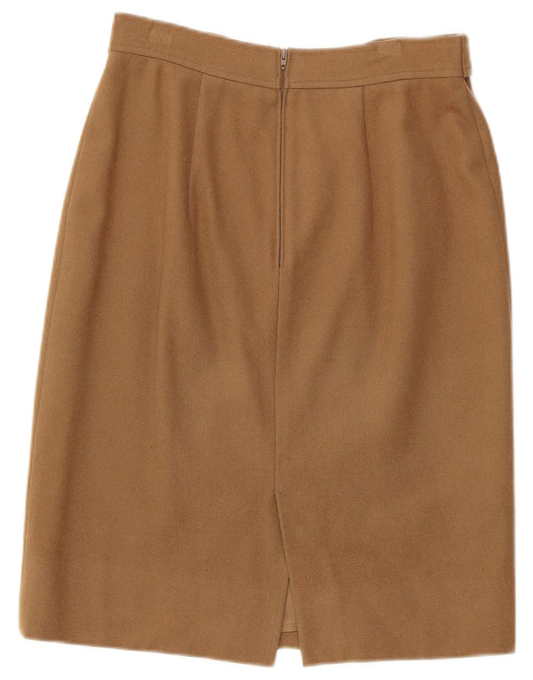 Falda lápiz de cintura alta para mujer Gianfrediani IT 44 Medium W26 Beige Cashmere