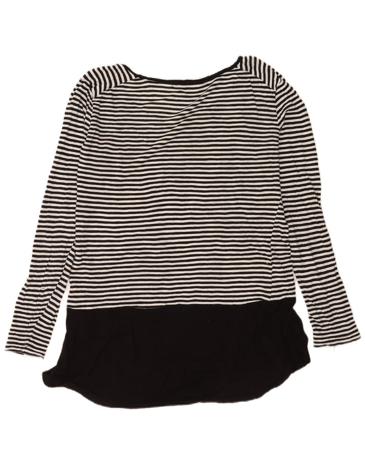 French Connection Top tipo túnica para mujer UK 46 Grande Algodón a rayas blancas