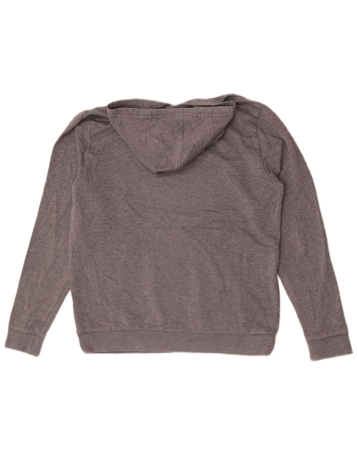 Oakley Jersey con capucha de corte regular para hombre, talla grande, gris