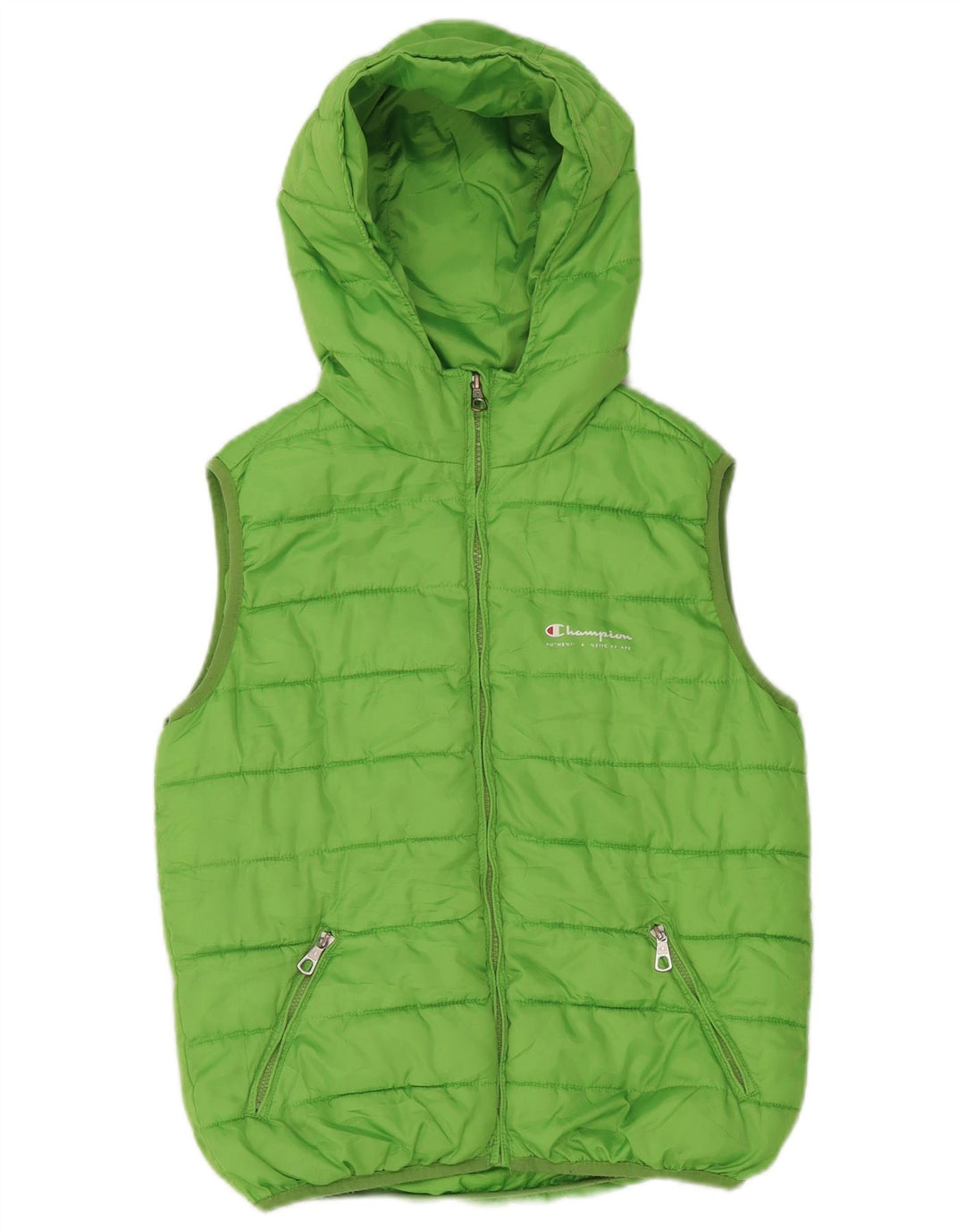 Champion Chaleco acolchado con capucha para niño 9-10 años Poliéster verde