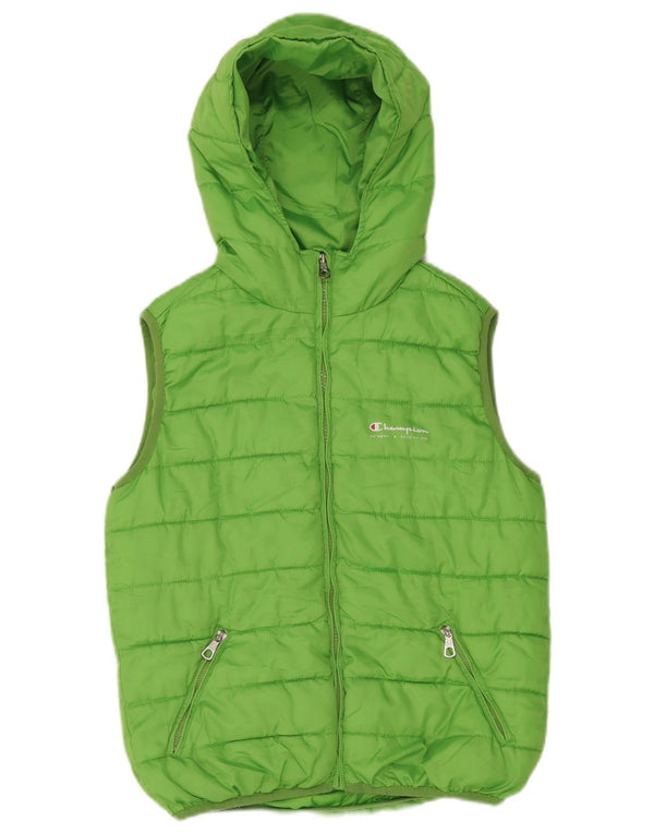 Champion Chaleco acolchado con capucha para niño 9-10 años Poliéster verde