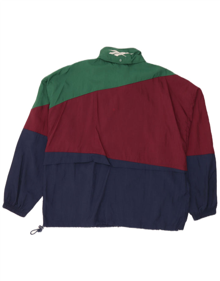 Reebok Chaqueta de chándal para hombre, talla 40, multicolor, color block
