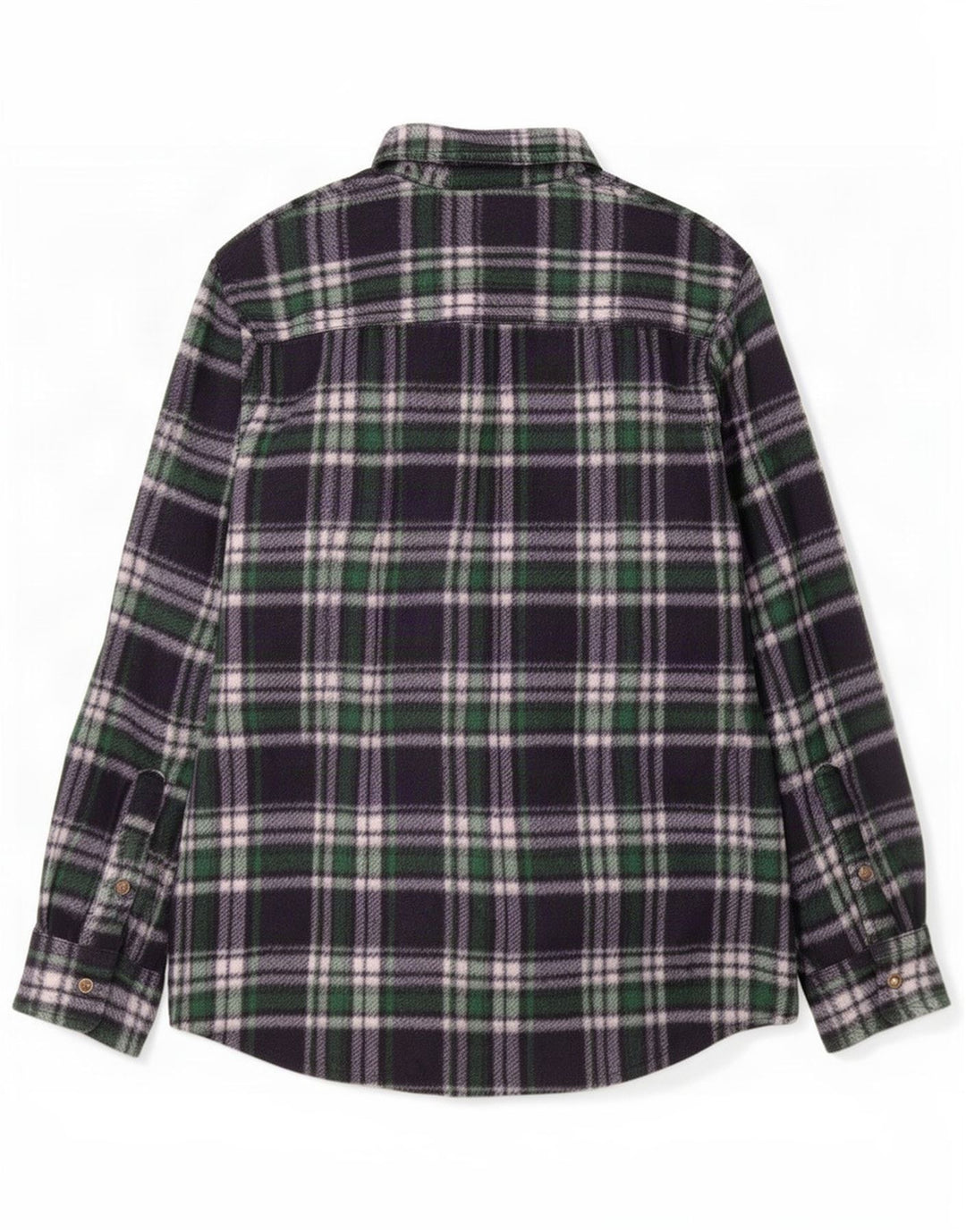 Camisa polar vintage para hombre XL Poliéster a cuadros azul marino