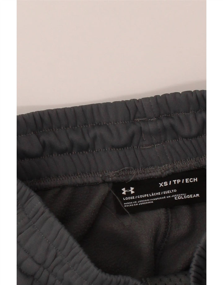 UNDER ARMOUR Mens Cold Gear Tracksuit Trousers Joggers XS  Grey Polyester