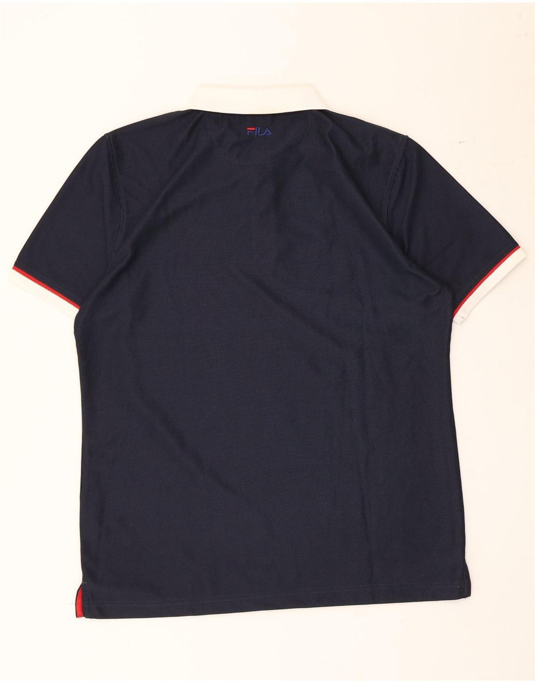 Fila Polo para hombre grande azul marino color block poliéster