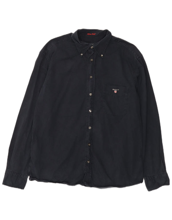 Camisa Gant Hombre Grande Azul Marino Algodón
