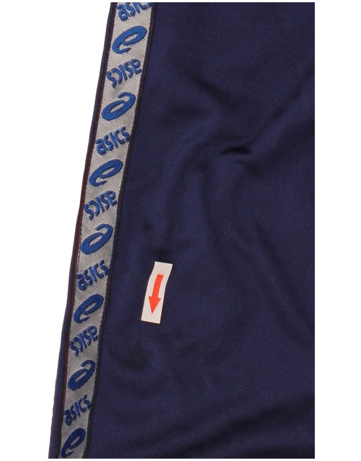 Asics Hombre Graphic Chándal Top Jacket XL Azul Marino Colorblock