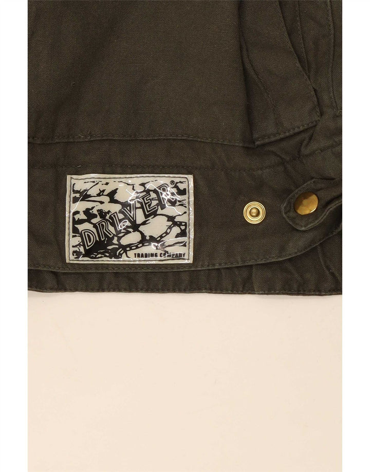 Vintage hombres bombardero chaqueta Reino Unido 40 grande caqui
