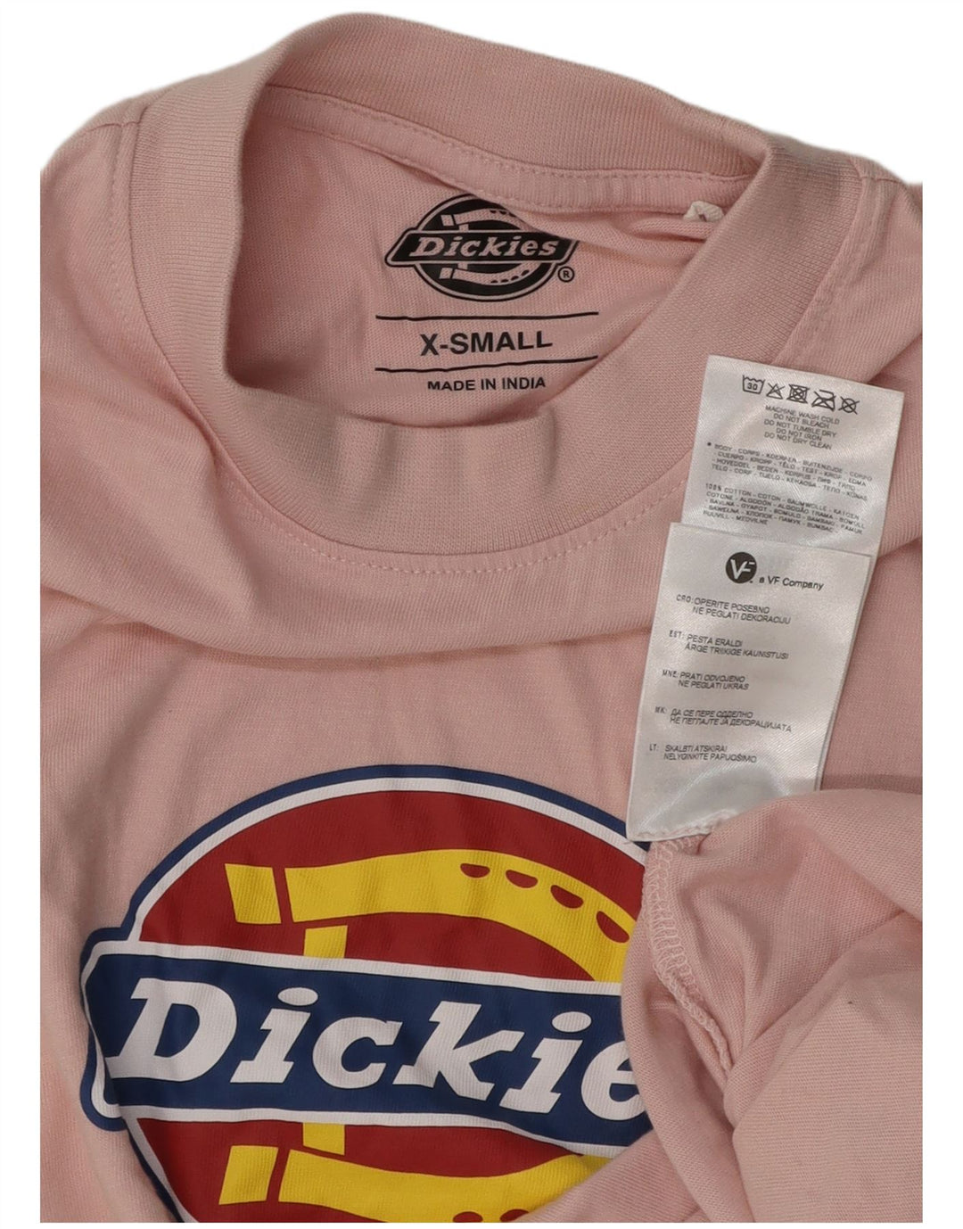 DICKIES Camiseta gráfica para hombre Top XS Algodón rosa