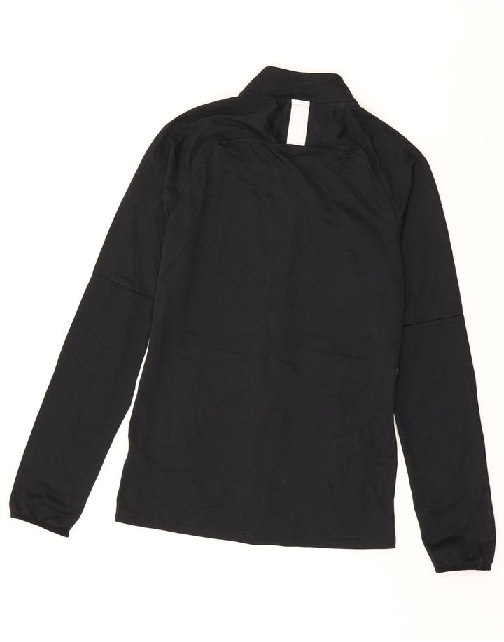 NIKE Hombre Dri Fit Chándal Top Chaqueta Pequeña Negro Colorblock Poliéster