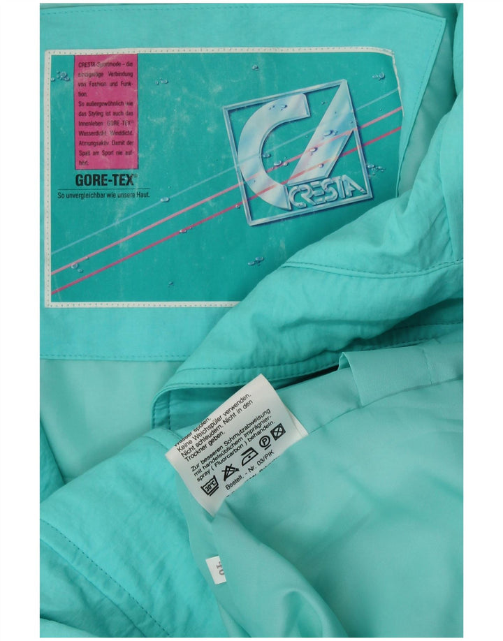 CRESTA Chaqueta de esquí extragrande Gore-Tex para mujer EU 40 Algodón turquesa medio