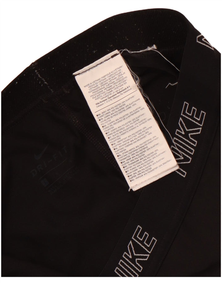 Nike Dri Fit Graphic Leggings para mujer, talla 40, poliéster negro grande