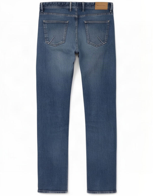 Massimo Dutti Mens Slim Jeans EU 42 Large W32 L32 Azul Algodón
