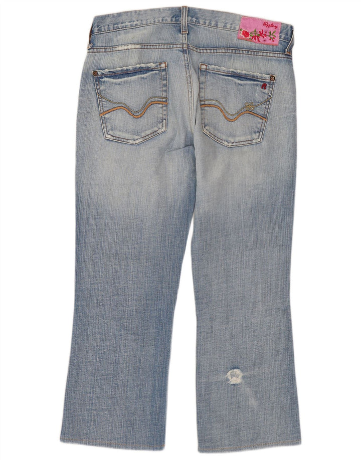 Vaqueros Replay Mujer Cropped W27 L23 Algodón Azul