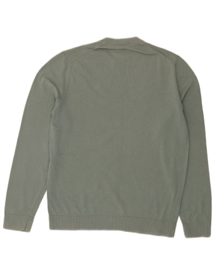 Massimo Dutti Jersey Cuello Redondo Hombre Verde Medio