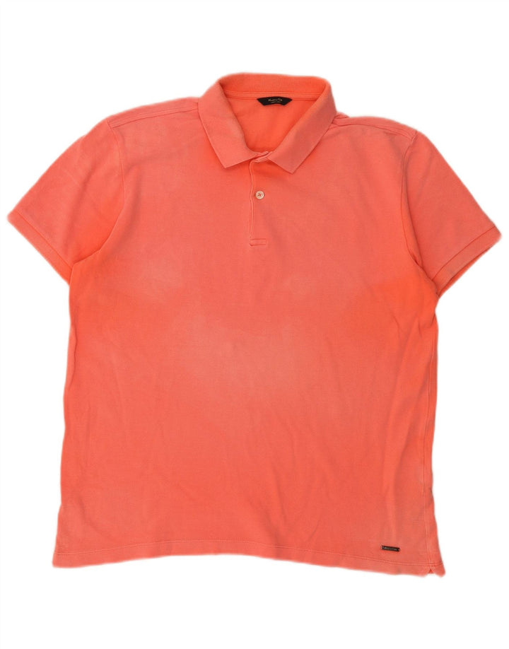 Polo Massimo Dutti Hombre Algodón Naranja Medio
