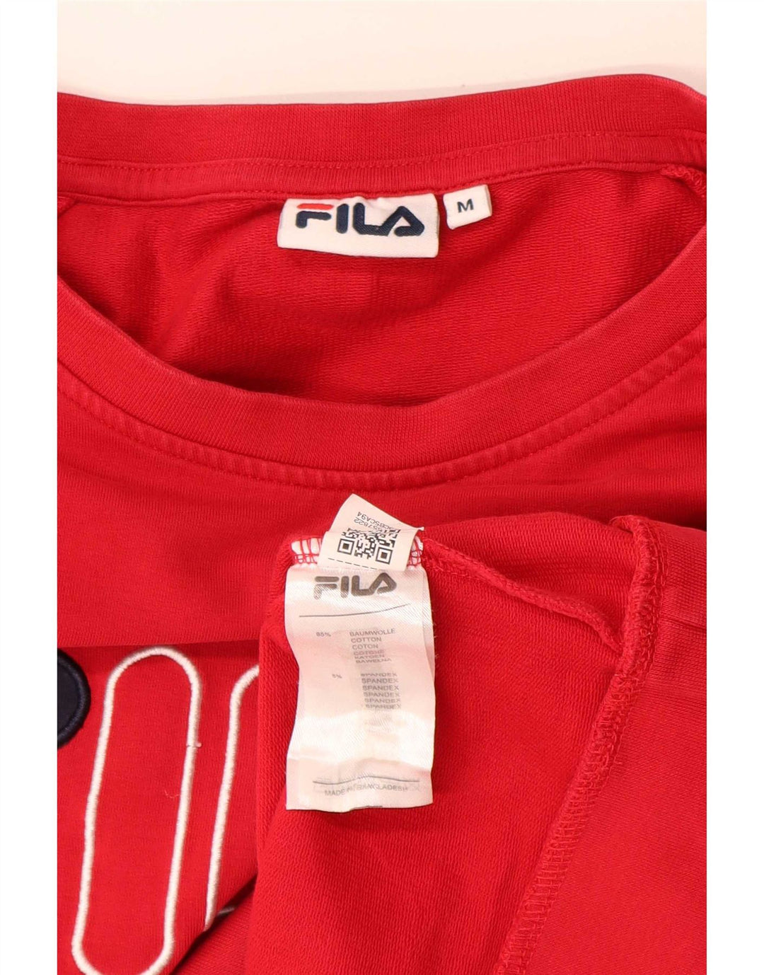 Fila Hombre Graphic Sudadera Jumper Medium Rojo Algodón