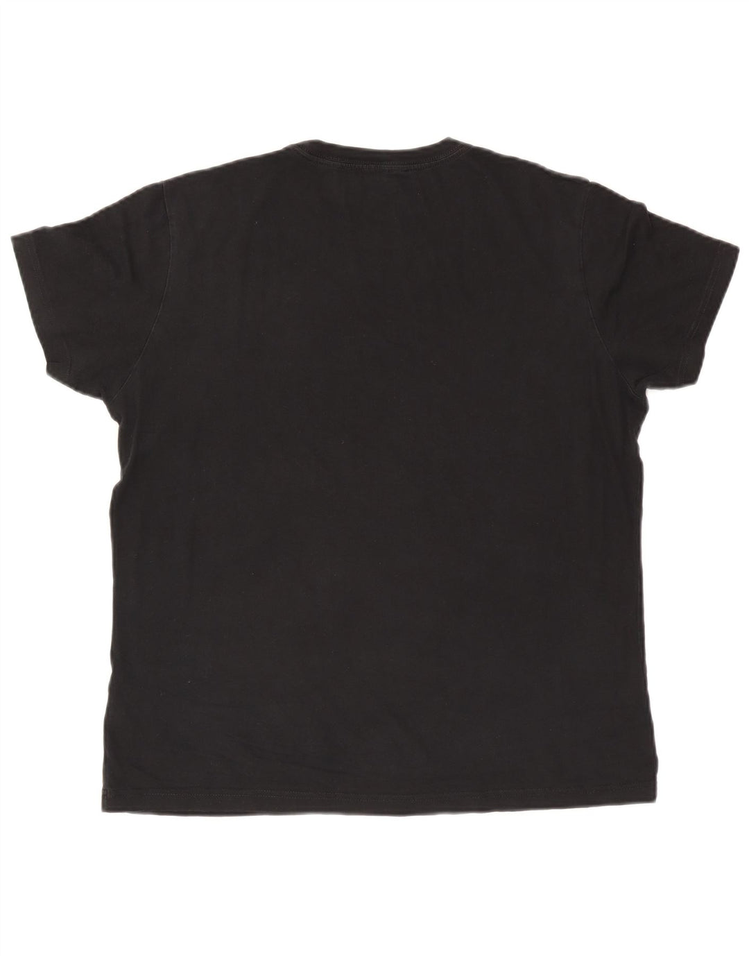 Diesel Hombre Camiseta Gráfica Top Grande Algodón Negro