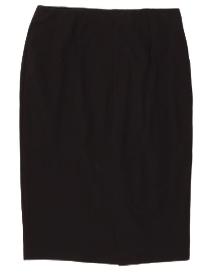 Marks & Spencer Falda lápiz para mujer UK 42 Medium W34 Viscosa negra