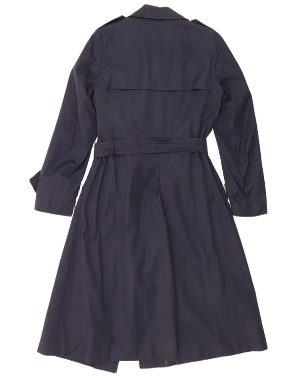 Gabardina Vintage Mujer IT 48 XL Poliamida Azul Marino