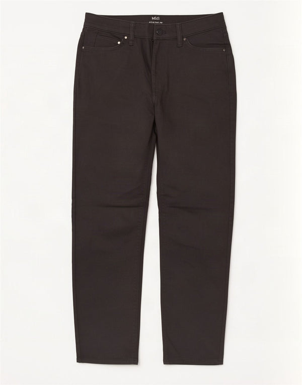 Vaqueros rectos para mujer Marks & Spencer W30 L29 Algodón gris