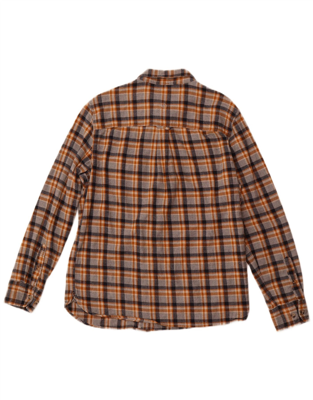 Camisa de franela de corte estándar para hombre de Fat Face, clásica de algodón a cuadros en gris medio