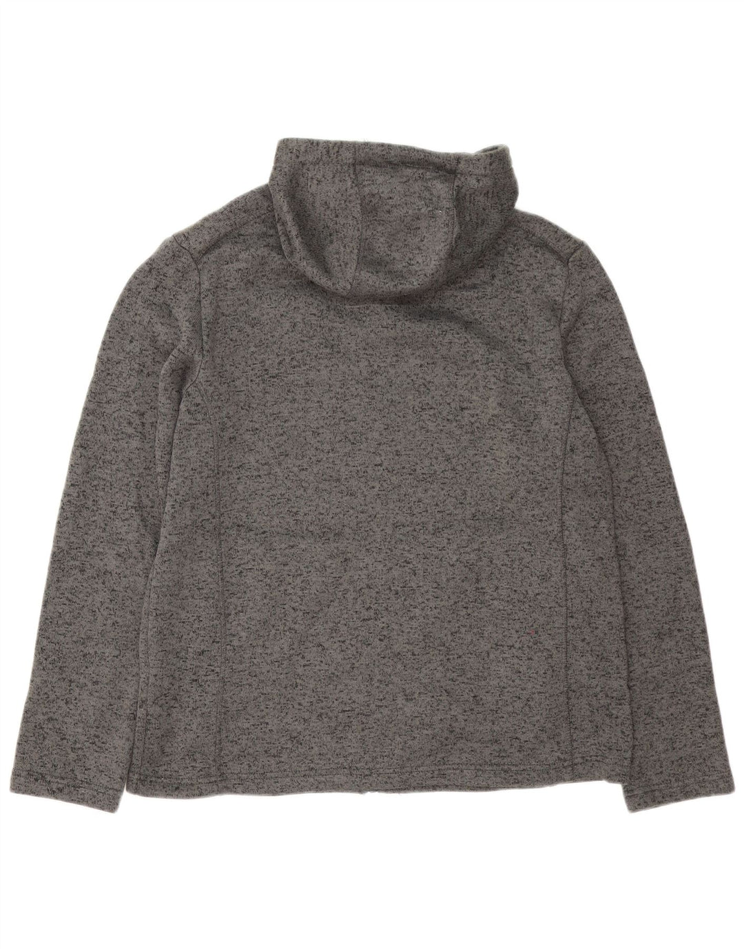 Mountain Warehouse Suéter con capucha y cremallera para hombre XL Poliéster moteado gris