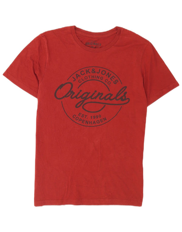 Jack & Jones Camiseta gráfica para mujer Top UK 46 Large Granate Algodón