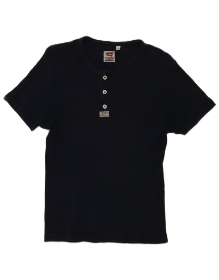 Levi's Camiseta para mujer Top UK 44 Large Azul marino