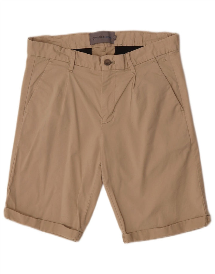 Pantalones cortos chinos Calvin Klein para hombre W30 Algodón beige medio