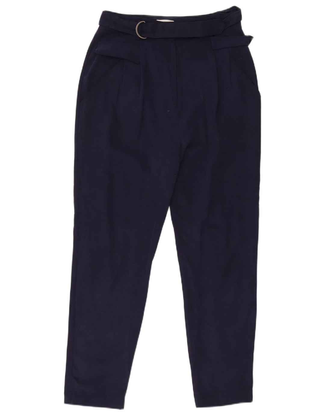 WHISTLES Pantalones informales con pinzas para mujer UK 12 Medium W30 L28 Azul marino
