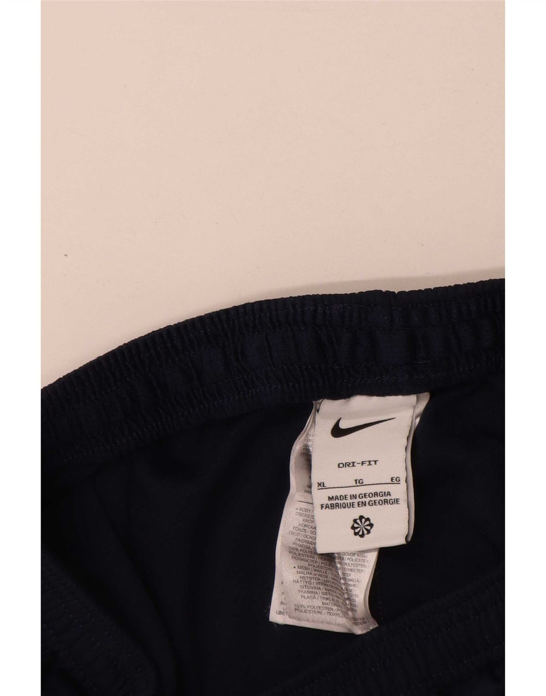 Nike Hombre Dri Fit Pantalones De Chándal XL Azul Marino Colorblock Poliéster