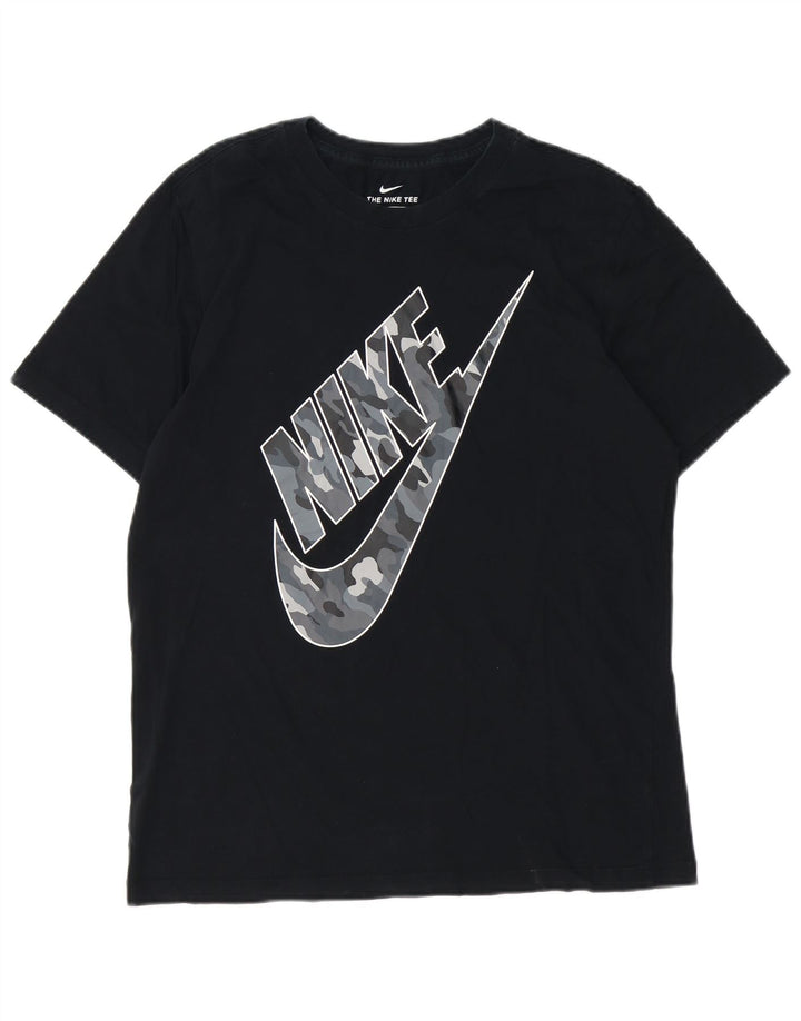 Nike Camiseta gráfica para hombre, parte superior mediana negra