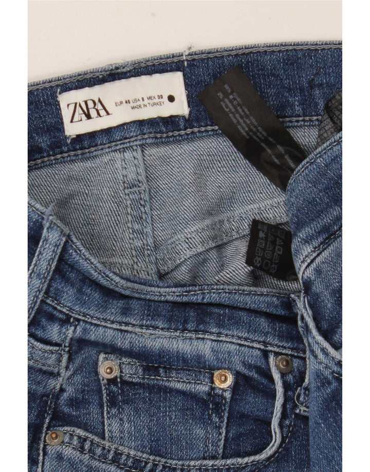 Zara Jeans Rectos Mujer EU 40 Medium W30 L27 Algodón Azul
