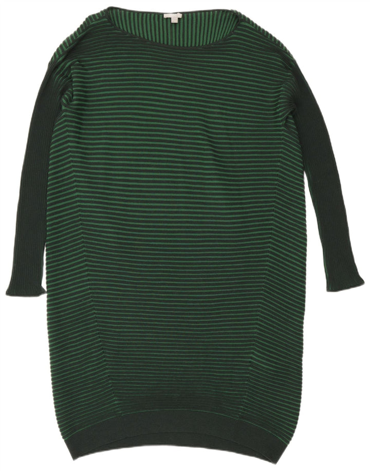 Vestido tipo jersey para mujer Cos UK 40 Lana a rayas verde grande