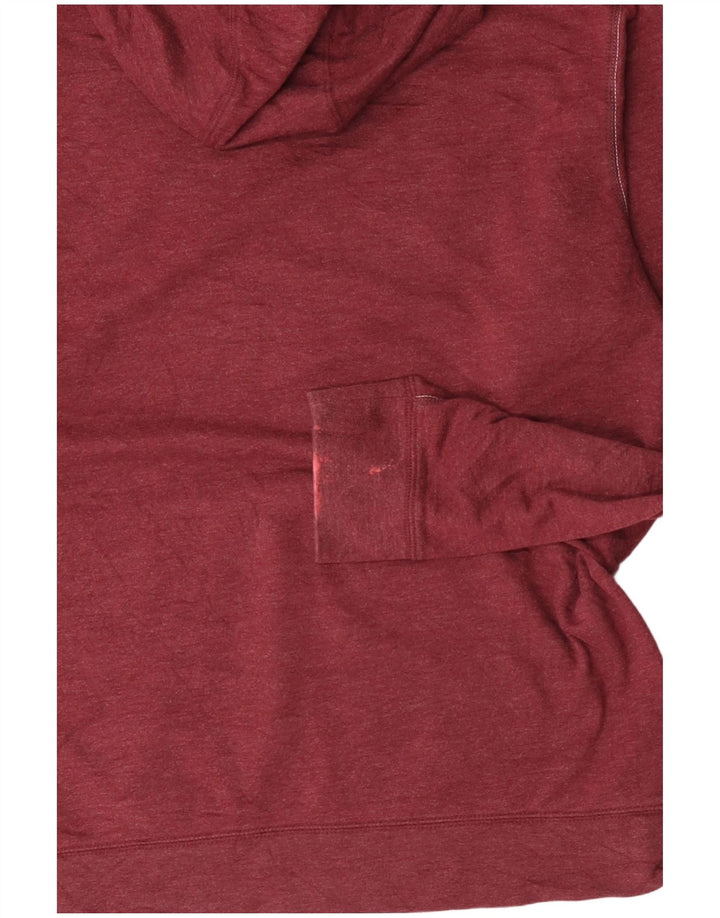EDDIE BAUER Jersey con capucha para hombre de algodón burdeos medio