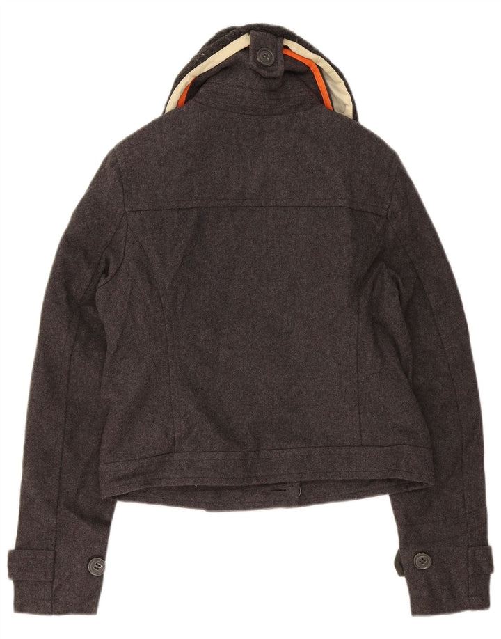 Superdry Chaqueta Bomber para Mujer UK 44 Lana Gris Medio