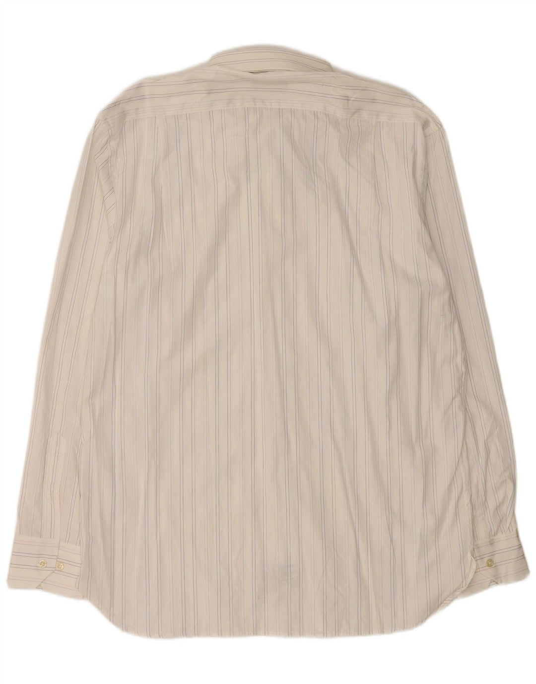 MASSIMO DUTTI Camisa Hombre Talla 43 Grande Algodón Rayas Blancas